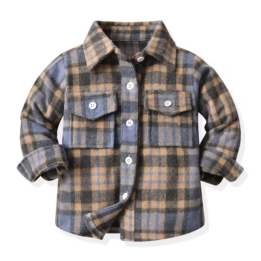 Plaid Shirt Coat