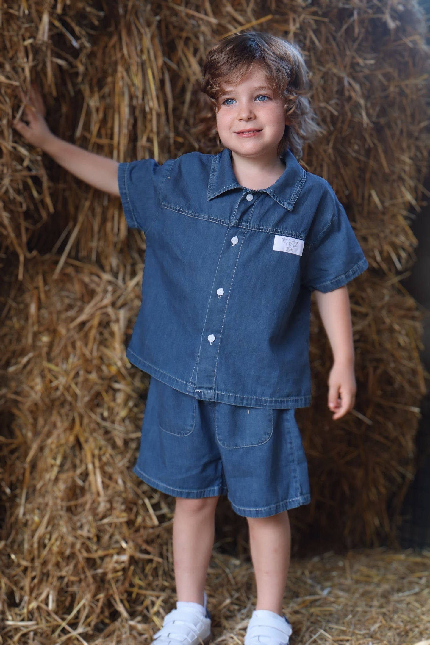 Summer Jeans Styled Sibling Matching Set