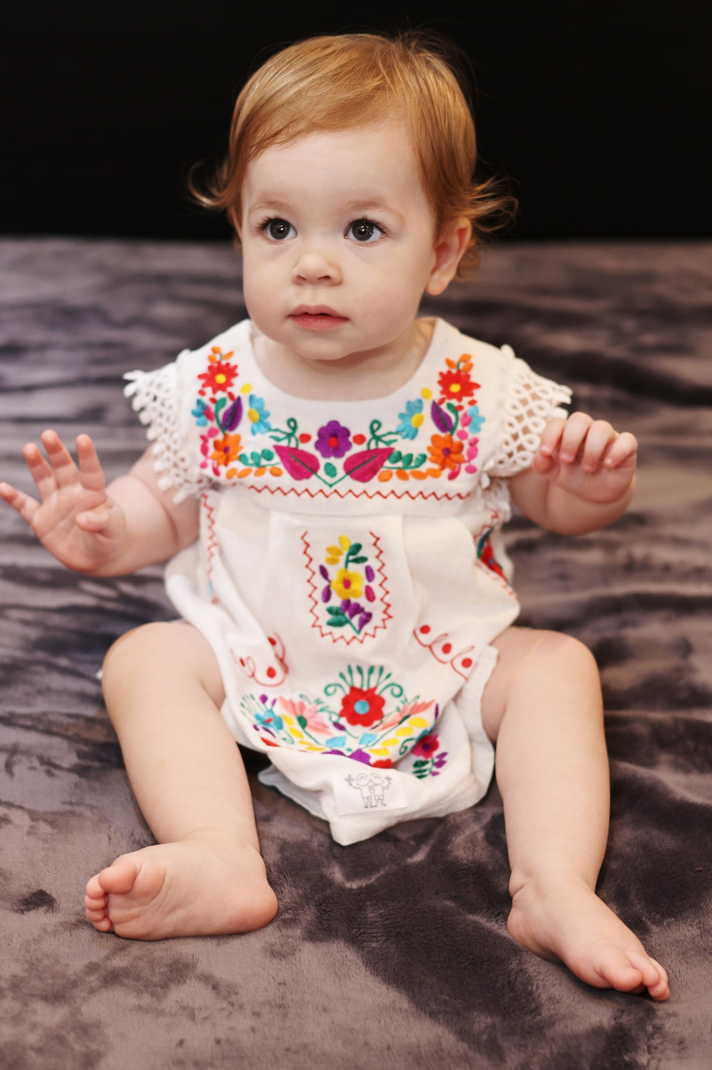 Hungarian style embroidery dress
