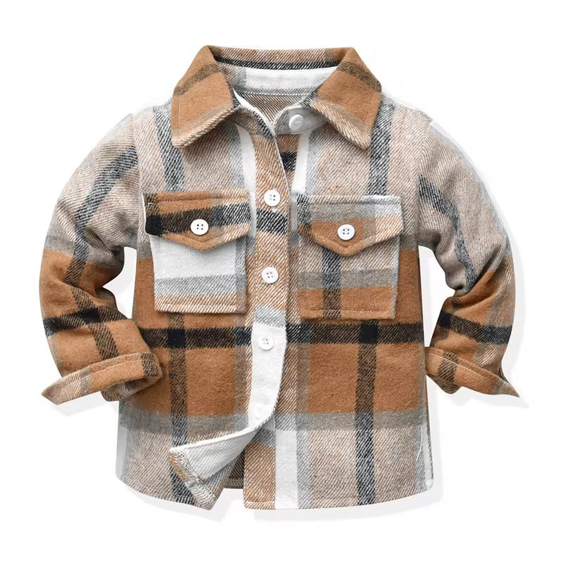 Plaid Shirt Coat