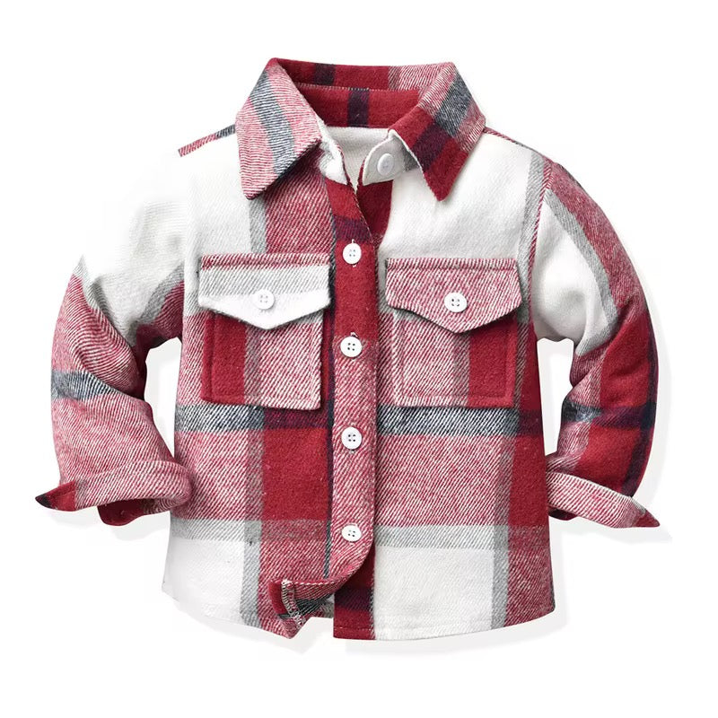 Plaid Shirt Coat