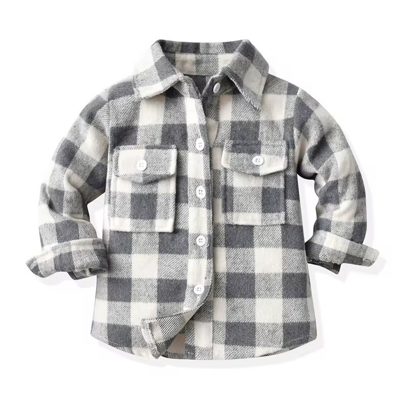 Plaid Shirt Coat