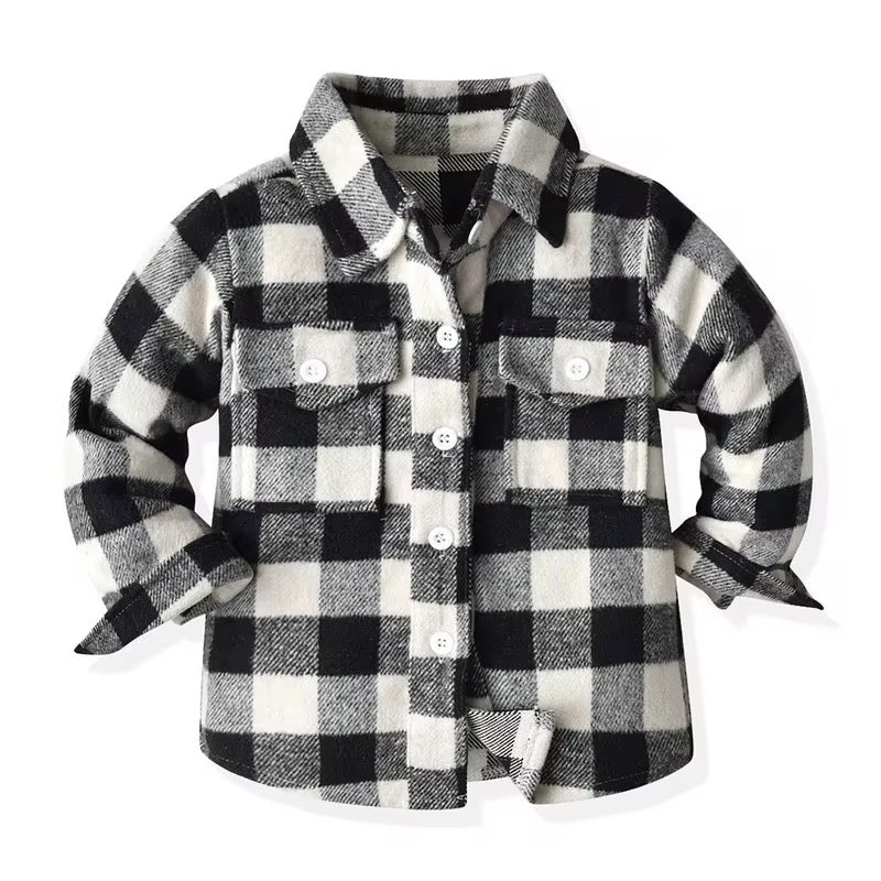 Plaid Shirt Coat