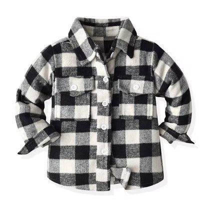 Plaid Shirt Coat